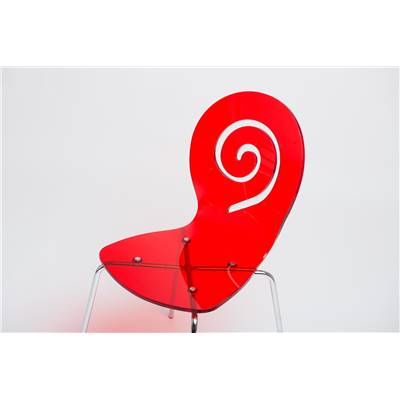 Chaise design Rouge