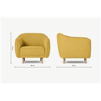 Haring fauteuil jaune