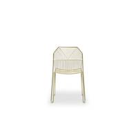 Jyra chaise acier inoxydable teinté laiton