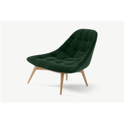 Kolton fauteuil velours vert sapin