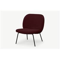 Safia fauteuil rouge et noir