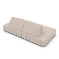 Bamis canapé de jeu pour enfant en tissu texturé beige