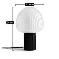 Janis lampe de table verre dépoli