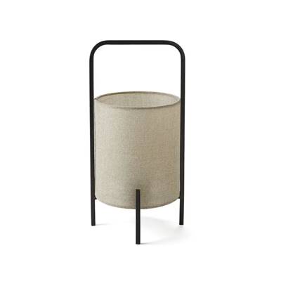 Karine lampe nomade métal et lin