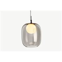 Masako suspension LED verre fum et verre dpoli