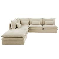 Rodier module d'angle canapé en lin beige
