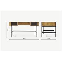 Morland bureau bois de manguier clair