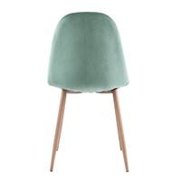 Roka chaise style scandinave en velours vert d'eau