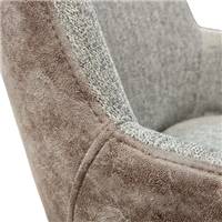 Fast chaise pivotante en tissu beige