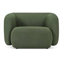 Nao fauteuil bouclé vert kaki
