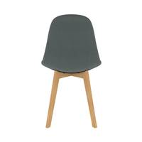 Wol chaise scandinave gris foncé et pieds bois d'hêtre