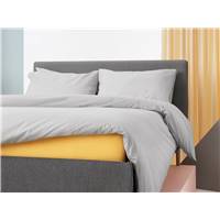 Eve Jers linge de lit gris clair 140x190