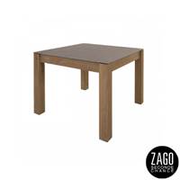 Gali table à manger carrée en céramique grise