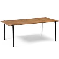 Kosi table à manger 200cm en acacia naturel et métal