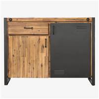 Kiko buffet acacia et mtal 1 tiroir 2 portes