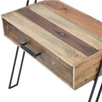 Nautical étagère vestiaire murale bois de bateau recyclé H173cm