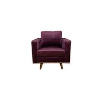 Mike fauteuil en velours bordeaux