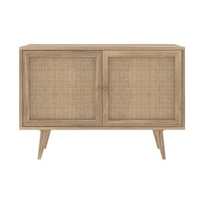 Rinto buffet 2 portes cannage et bois de manguier