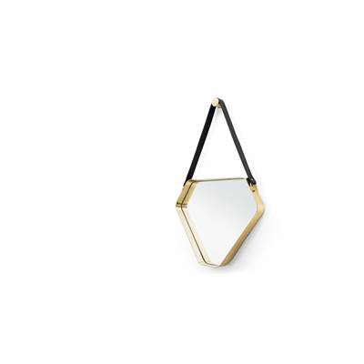 Cora miroir noir et or 44x61