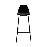 Vladi chaise de bar en velours noir H75