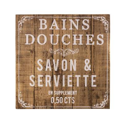 Panneau bois Bains douches