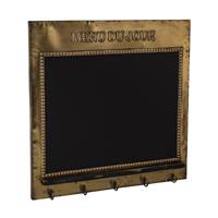 Tableau laiton "Menu du jour"