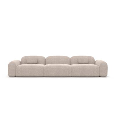 Buccana canapé 4 places en tissu texturé beige