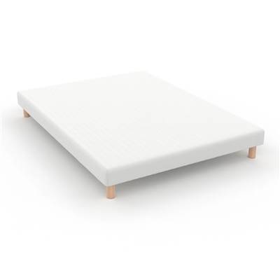 Adovli sommier à lattes 160x200 recouvertes matelassé