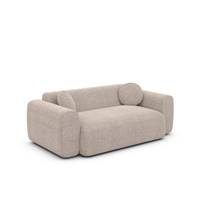 Shoo canapé 2 places en tissu texturé beige