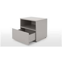 Senisa table de chevet gris fini mat