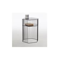 Alienor table de chevet metal filaire noir H40