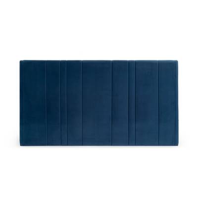 Capidon tête de lit king size bois d'eucalyptus bleu nuit