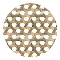 Manup table d'appoint ronde en bois de manguier et résine ø45