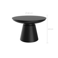 Wils table basse ronde en métal noir ø60