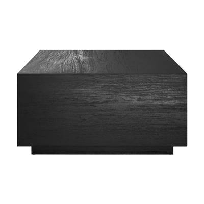 Bodhi table basse carrée en bois de teck recyclé noir