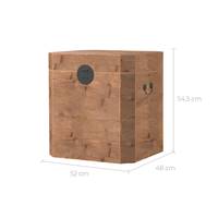 Minnea petit coffre en bois de pin