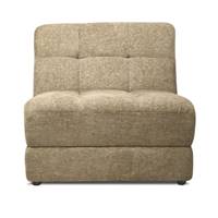 Martina module fauteuil pour canapé en tissu tweed taupe