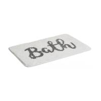 Bath tapis de bain en microfibres blanc 60x40