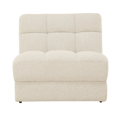 Martina module fauteuil pour canapé en bouclé avoine