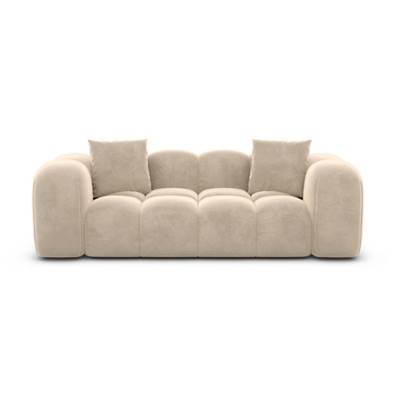 Cotton canapé 2 places en velours crème