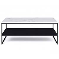 Lacky table basse double plateau effet marbre
