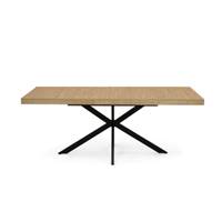 Spider table à manger extensible 160-200 bois et pieds croisés
