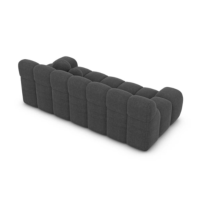 Boon canapé 3 places en tissu texturé gris anthracite