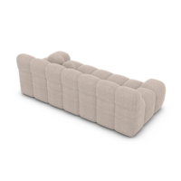 Boon canapé 3 places en tissu texturé beige