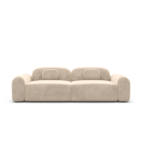 Buccana canap 3 places en velours crme