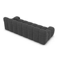 Boon canapé 4 places en tissu texturé gris anthracite
