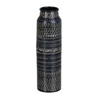 André vase noir aluminium 30.5