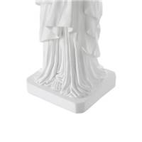 Libby lampe de table en polyurésine statue de la liberté blanche câble blanc H57
