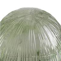 Petite lampe de table champignon vert en verre avec pile et led H15