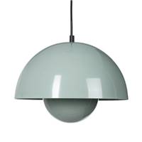 Flow suspension ronde demi-sphère vert d'eau Ø30cm